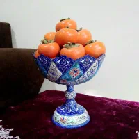 ظروف پذیرایی مسی میناکاری شده