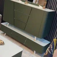 کنسول و آینه (ام دی اف و چوب)|بوفه، ویترین، کنسول|تهران, شهرک ولیعصر جنوبی|دیوار