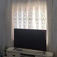پرده پزیرایی به همراه کتیبه و چوب پرده|پرده، رانر، رومیزی|محمدشهر, شهرک پیام (مهرالبرز)|دیوار