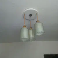 لوستر سه شعله و تک شعله همه با هم