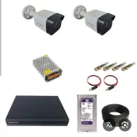 پک کامل  دو عددی دوربین مداربسته دید در شب رنگی