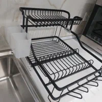 جای ظرفی دوطبقه همراه با جا قاشقی وسینی آب گیر|آبچکان و نظمدهنده ظروف|بندر امام خمینی, |دیوار