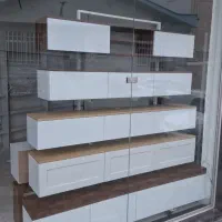 میز تلویزیون دیواریTV WALL،میزپایه دیواری،باکس،شلف