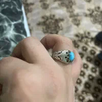 انگشتر نقره سنگ فیروزه
