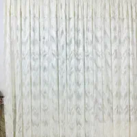 پرده شیک عروس به همراه میل پرده و پشت شیشه ای|پرده، رانر، رومیزی|رفسنجان, |دیوار