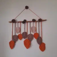 دیوار کوب مکرومه