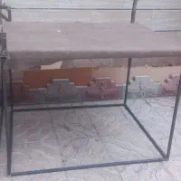 دو عدد میز کار صفحه چوب پایه فلز|میز تحریر و کامپیوتر|اقبالیه, |دیوار