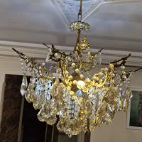 ۲ عدد لوستر برنج|لوستر و چراغ آویز|تهران, خانی آباد نو جنوبی|دیوار