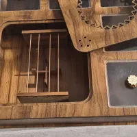 باکس دمنوش بعلاوه زیر لیوانی و بشقاب چوبی دکور|صنایع دستی و سایر لوازم تزئینی|تهران, آبشار تهران (دریاچه)|دیوار