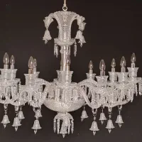 لوستر لاینر ۱۲ شاخه باکارات بلوری|لوستر و چراغ آویز|تهران, بهارستان|دیوار