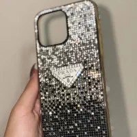 قاب گوشی 15پرومکس فول نگین لاکچری