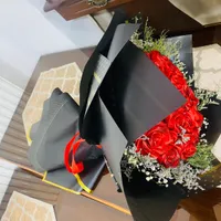 دسته گل رز روبانی اکلیلی|گل مصنوعی|یزد, |دیوار