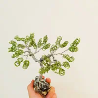 مجسمه سیمی درخت و سنگ عقیق سلیمانی|صنایع دستی و سایر لوازم تزئینی|محمدشهر, ولدآباد|دیوار