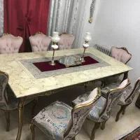 میز صندلی غذاخوری زمرد ۸نفره پارچه و فوم کاملاسالم|میز و صندلی غذاخوری|تهران, جمال‌زاده|دیوار