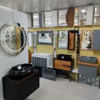 روشویی کابینتی طرح بامبو 60×40 با سنگ طوسی کد 004|لوازم سرویس بهداشتی|کرج, گلشهر|دیوار