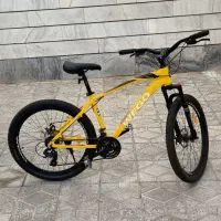 دوچرخه ویگو 26 رنگ زرد نو مدل 1403 با لوازم اضافه|دوچرخه، اسکیت، اسکوتر|بروجرد, |دیوار