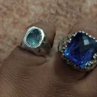 انگشتر توپاز اشکی‌دستساز۱۸گرمی توپازلندن پولکی