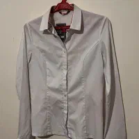 بلوز سفید یقه شومیز