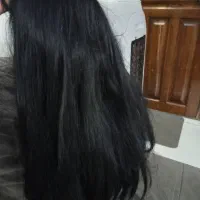 کلاه گیس مشکی طبیعی مجعد و بلند