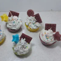 شمع کاپ کیکی طرح خوراکی کادویی خاص و شیک|صنایع دستی و سایر لوازم تزئینی|پیشوا, |دیوار