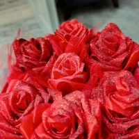 باکس گل رز سرخ شاینی درب دار|گل مصنوعی|سنندج, |دیوار