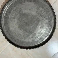 سینی مسی بالای صد سال قدمت قلم کاری شده