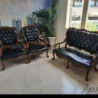 صندلی پوست ماری مبلمان چرم سبز میز اداری مدیریت|دفتر کار|تهران, آبشار|دیوار