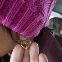 پلاک طلا قلبی گمشده