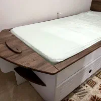 سرویس تخت و کمد نوجوان کاملا نو|تخت و سرویس خواب|وحیدیه, |دیوار