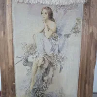 تابلو فرش دست بافت چله ابریشم|تابلو فرش|کنگاور, |دیوار