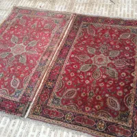 جفت فرش دستباف زرنیم سالم و مرتب