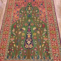 فرش دستبافت چله ابریشم|فرش|ری, دیلمان|دیوار