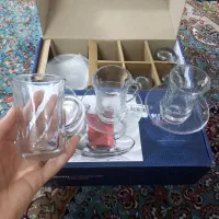 استکان کمرباریک و نعلبکی|ظروف سرو و پذیرایی|مشهد, هنرور|دیوار