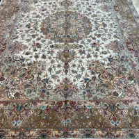 جفت فرش ۱۸متر(۳/۵×۵) دستباف طرح خطیبی تبریز ابریشم|فرش|تهران, آبشار تهران (دریاچه)|دیوار