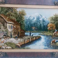 یک تابلو فرش دست بافت