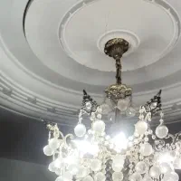 لوستر بدون کوچکترین ایراد و پرده پانچ