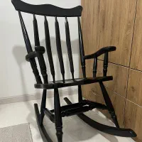 صندلی راک چوبی مشکی