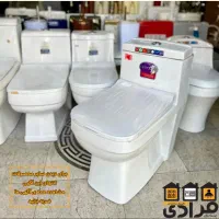توالت فرنگی یکپارچه سرامیکی سفید|لوازم سرویس بهداشتی|رشت, گیل|دیوار