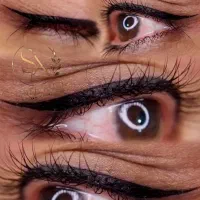 جذب مدل برای آرایش دائم . فقط هزینه مواد