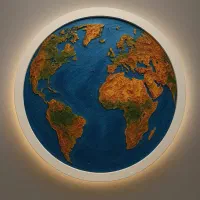 تابلو کره زمین|تابلو، نقاشی، عکس|ارومیه, |دیوار