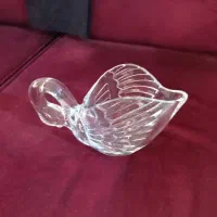 یک جفت کریستال شکلات خوری قو فرانسه نو