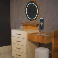 سرویسخواب دو نفره /تختخواب/کمد/دراور/تشک مدل مهتاب