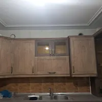 کابینت به همراه سینک و آبچکان وشیر و هود|کتابخانه، شلف، قفسه‌های دیواری|ورامین, |دیوار