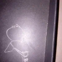 گردنبند قلب نقره با زنجیر