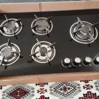 اجاق گاز شیشه ای پنج شعله|اجاق گاز و لوازم برقی پختوپز|سیمین شهر, |دیوار