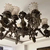 لوستر برنزو ساعت