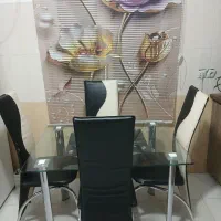 میز غذا خوری چهار نفره|میز و صندلی غذاخوری|ملایر, |دیوار