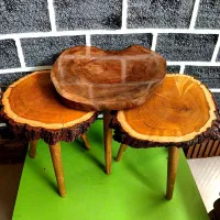 چوب . روستیک . طبیعی