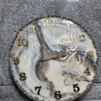 ساعت رزینی 60 سانتی با طراحی طلایی ومعنوی
