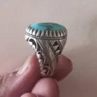 انگشتر نقره فیروزه و باباقوری|بدلیجات|تهران, ابوذر|دیوار